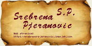 Srebrena Pjeranović vizit kartica